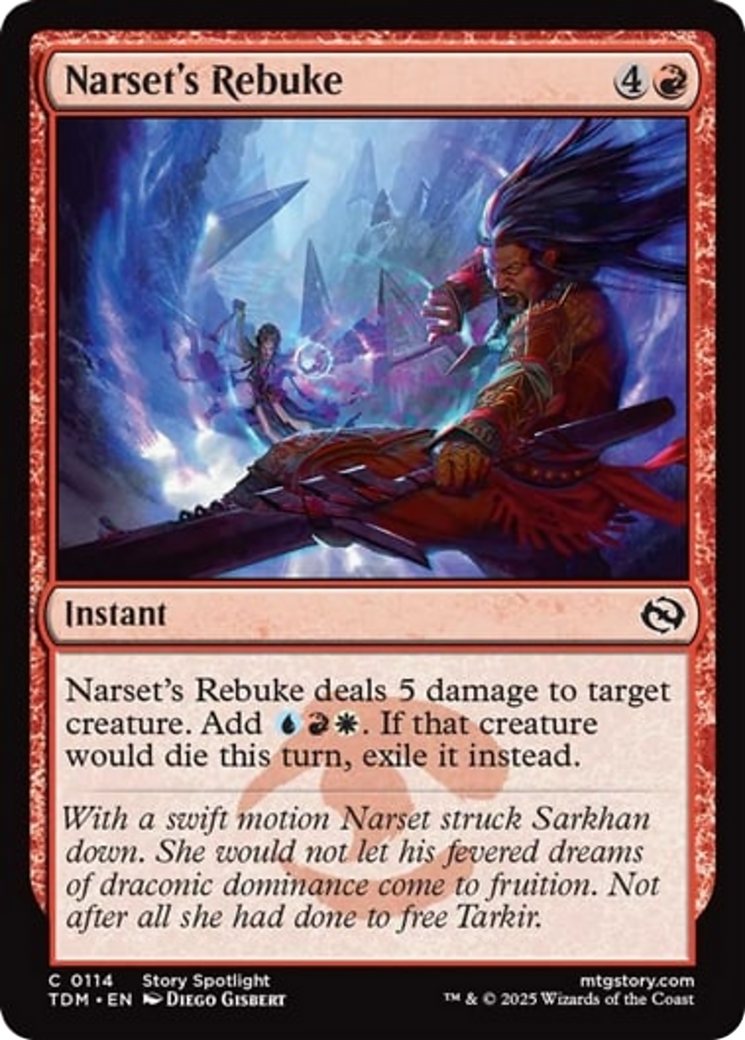 Narset's Rebuke [Tarkir: Dragonstorm] MTG Single Magic: The Gathering | Red Claw Gaming