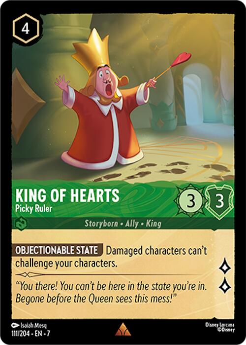 King of Hearts - Picky Ruler (111/204) [Archazia's Island] Lorcana Single Disney | Red Claw Gaming