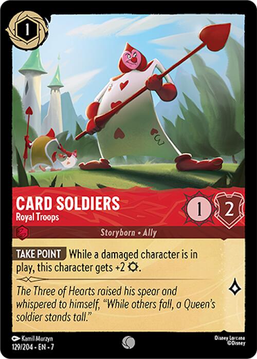 Card Soldiers - Royal Troops (129/204) [Archazia's Island] Lorcana Single Disney | Red Claw Gaming