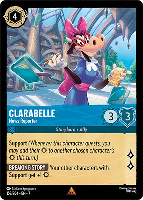 Clarabelle - News Reporter (153/204) [Archazia's Island] Lorcana Single Disney | Red Claw Gaming