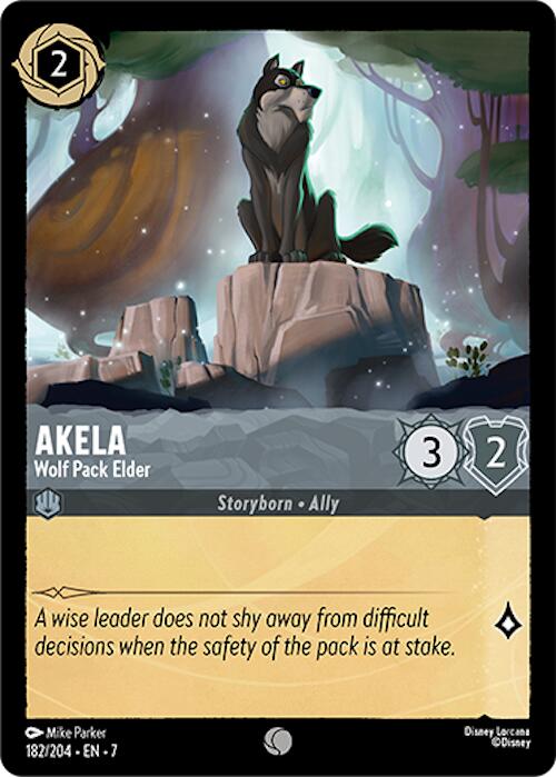 Akela - Wolf Pack Elder (182/204) [Archazia's Island] Lorcana Single Disney | Red Claw Gaming