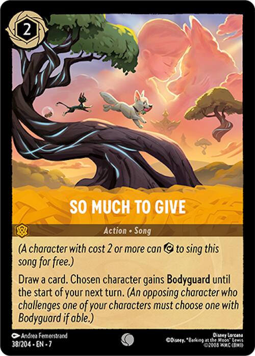 So Much to Give (38/204) [Archazia's Island] Lorcana Single Disney | Red Claw Gaming