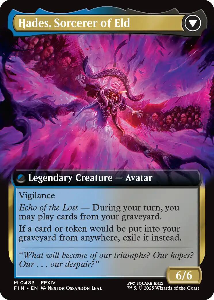 Emet-Selch, Unsundered // Hades, Sorcerer of Eld (Extended Art) [FINAL FANTASY] MTG Single Magic: The Gathering | Red Claw Gaming