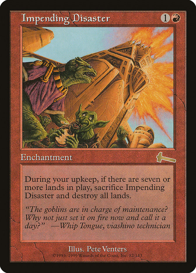 Impending Disaster [Urza's Legacy] MTG Single Magic: The Gathering | Red Claw Gaming
