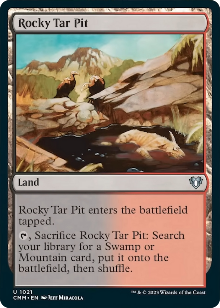 Rocky Tar Pit [Commander Masters] MTG Single Magic: The Gathering | Red Claw Gaming
