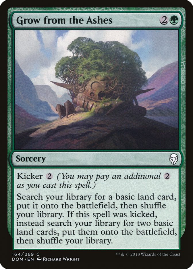 Grow from the Ashes [Dominaria] MTG Single Magic: The Gathering | Red Claw Gaming