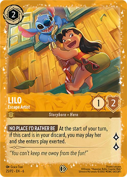 Lilo - Escape Artist (25) [Promo Cards] Lorcana Single Disney | Red Claw Gaming