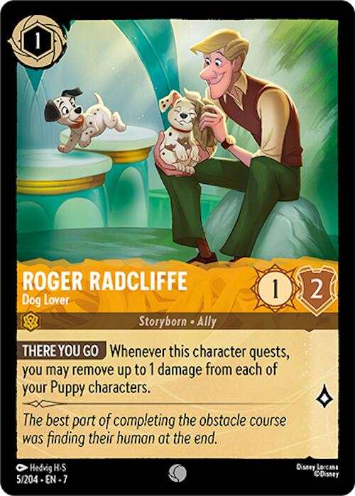 Roger Radcliffe - Dog Lover (5/204) [Archazia's Island] Lorcana Single Disney | Red Claw Gaming