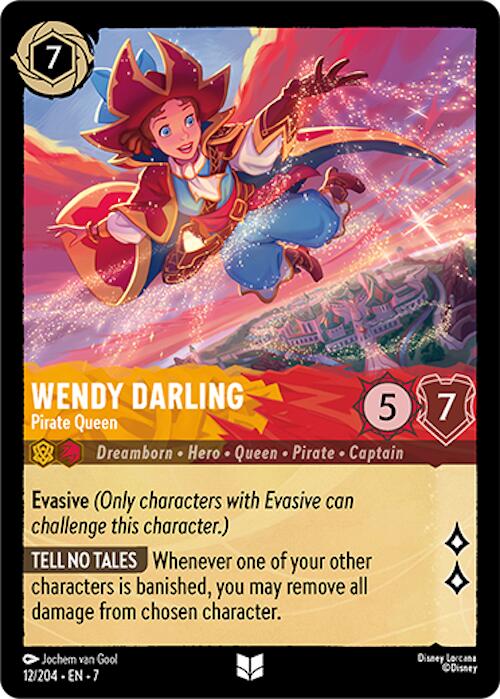 Wendy Darling - Pirate Queen (12/204) [Archazia's Island] Lorcana Single Disney | Red Claw Gaming