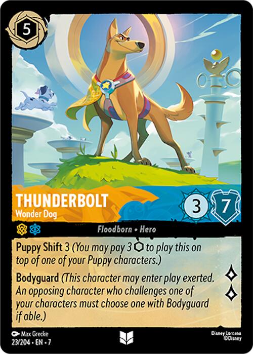 Thunderbolt - Wonder Dog (23/204) [Archazia's Island] Lorcana Single Disney | Red Claw Gaming