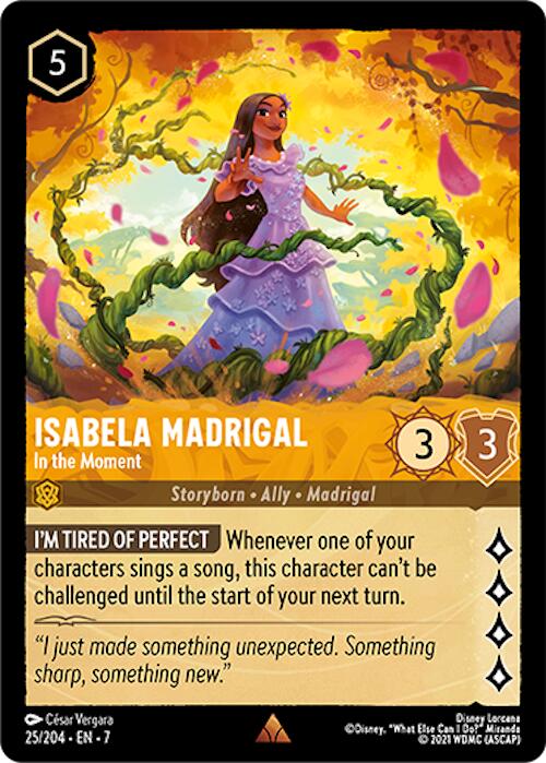 Isabela Madrigal - In the Moment (25/204) [Archazia's Island] Lorcana Single Disney | Red Claw Gaming
