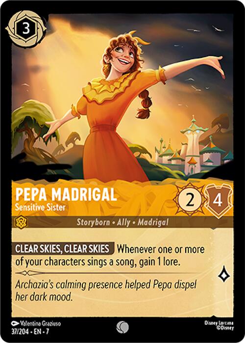 Pepa Madrigal - Sensitive Sister (37/204) [Archazia's Island] Lorcana Single Disney | Red Claw Gaming