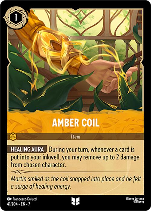 Amber Coil (41/204) [Archazia's Island] Lorcana Single Disney | Red Claw Gaming