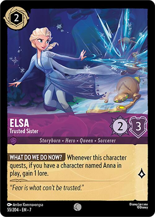 Elsa - Trusted Sister (55/204) [Archazia's Island] Lorcana Single Disney | Red Claw Gaming