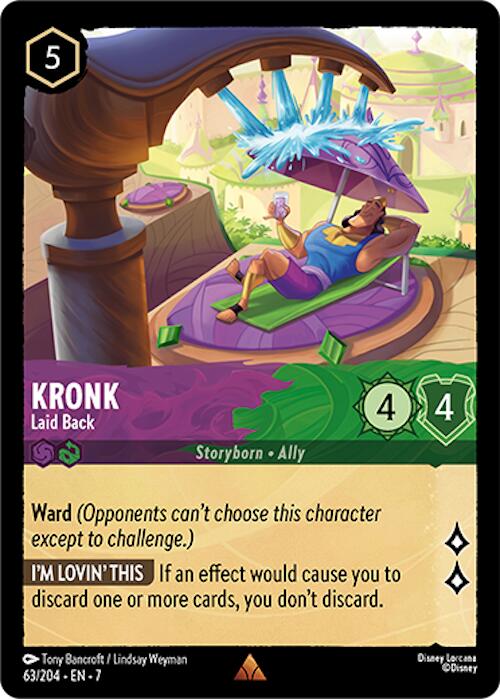 Kronk - Laid Back (63/204) [Archazia's Island] Lorcana Single Disney | Red Claw Gaming