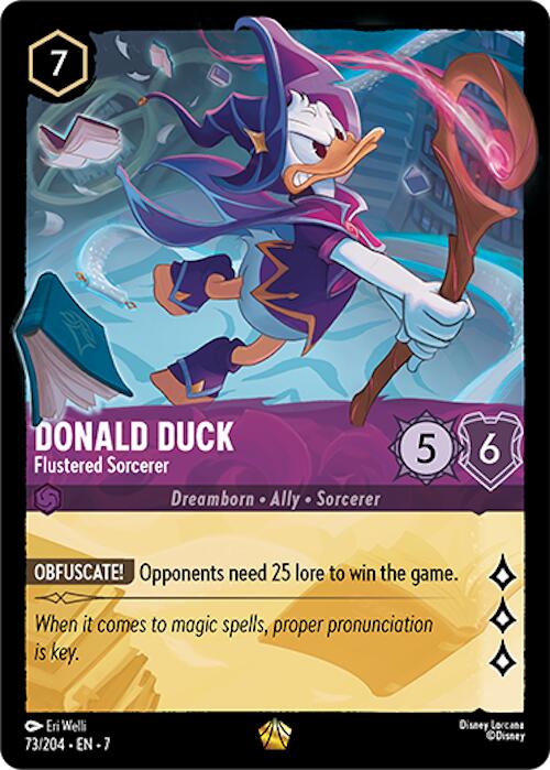 Donald Duck - Flustered Sorcerer (73/204) [Archazia's Island] Lorcana Single Disney | Red Claw Gaming