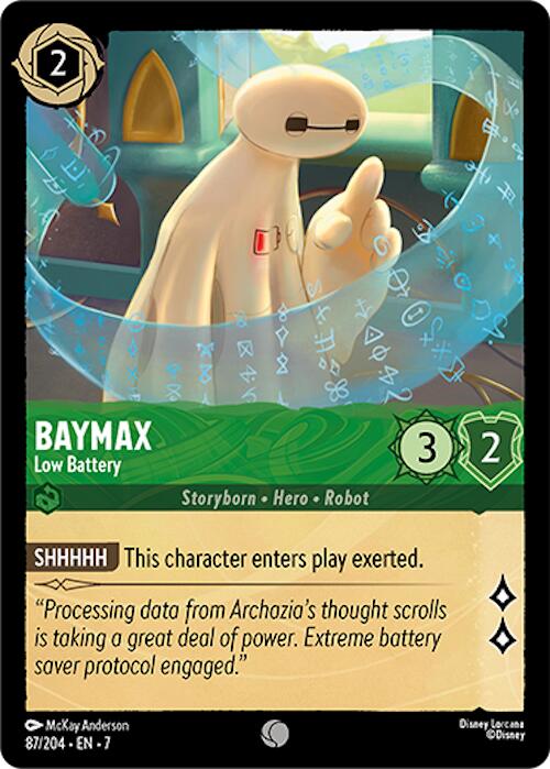 Baymax - Low Battery (87/204) [Archazia's Island] Lorcana Single Disney | Red Claw Gaming