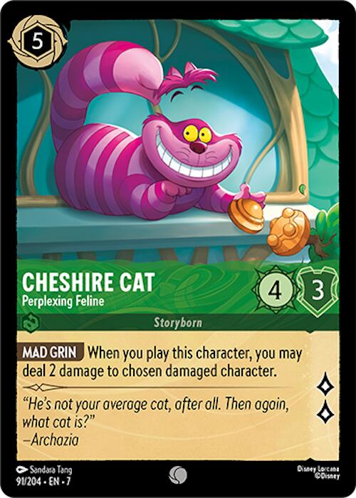 Cheshire Cat - Perplexing Feline (91/204) [Archazia's Island] Lorcana Single Disney | Red Claw Gaming
