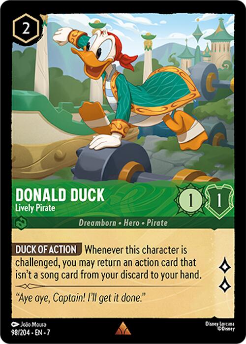 Donald Duck - Lively Pirate (98/204) [Archazia's Island] Lorcana Single Disney | Red Claw Gaming