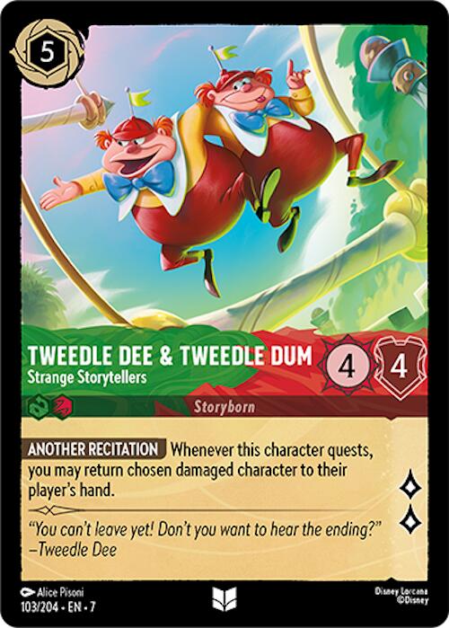 Tweedledee & Tweedledum - Strange Storytellers (103/204) [Archazia's Island] Lorcana Single Disney | Red Claw Gaming