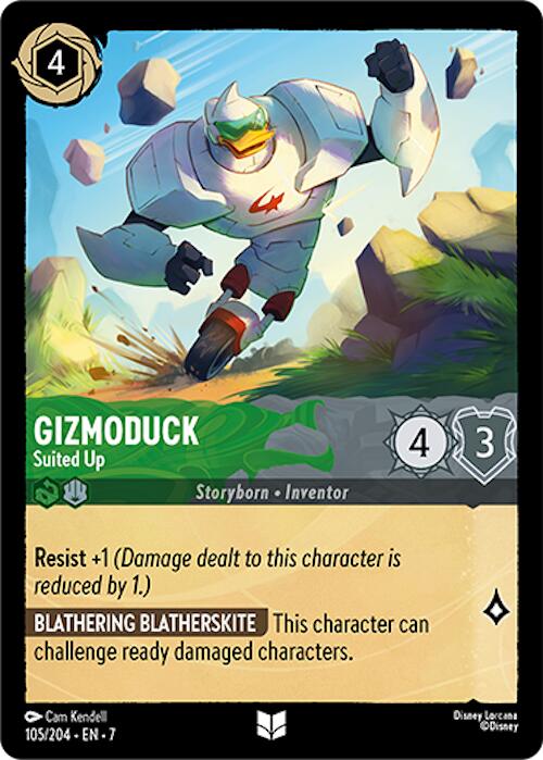 Gizmoduck - Suited Up (105/204) [Archazia's Island] Lorcana Single Disney | Red Claw Gaming
