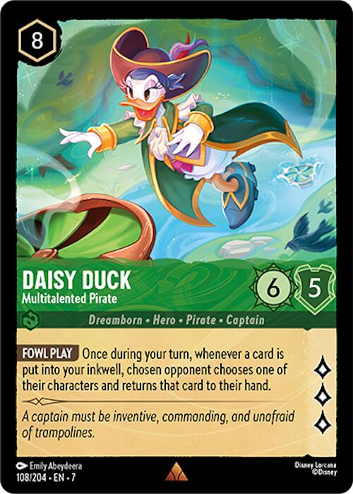Daisy Duck - Multitalented Pirate (108/204) [Archazia's Island] Lorcana Single Disney | Red Claw Gaming