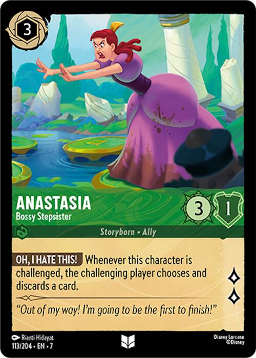 Anastasia - Bossy Stepsister (113/204) [Archazia's Island] Lorcana Single Disney | Red Claw Gaming