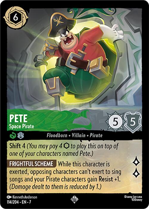 Pete - Space Pirate (114/204) [Archazia's Island] Lorcana Single Disney | Red Claw Gaming