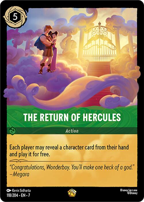 The Return of Hercules (118/204) [Archazia's Island] Lorcana Single Disney | Red Claw Gaming