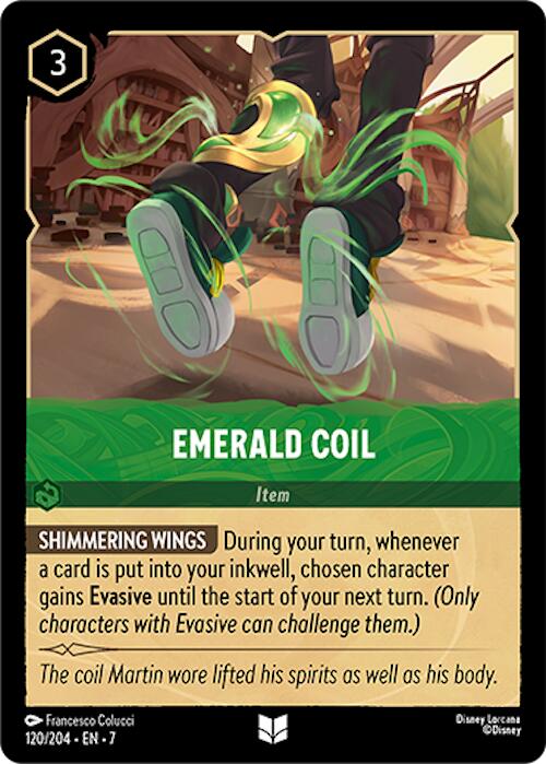 Emerald Coil (120/204) [Archazia's Island] Lorcana Single Disney | Red Claw Gaming