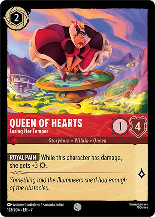 Queen of Hearts - Losing Her Temper (122/204) [Archazia's Island] Lorcana Single Disney | Red Claw Gaming