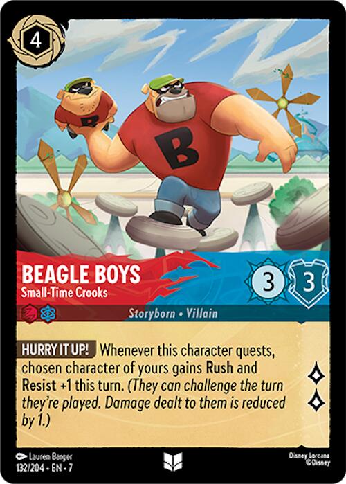 Beagle Boys - Small-Time Crooks (132/204) [Archazia's Island] Lorcana Single Disney | Red Claw Gaming