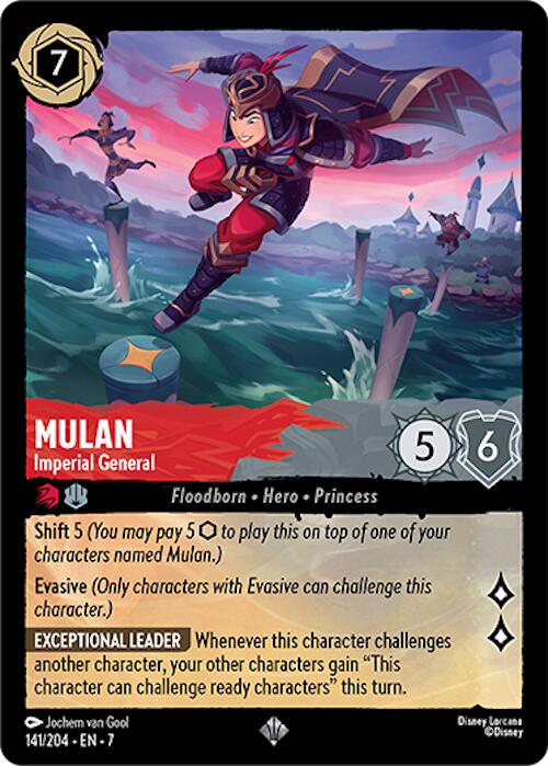 Mulan - Imperial General (141/204) [Archazia's Island] Lorcana Single Disney | Red Claw Gaming