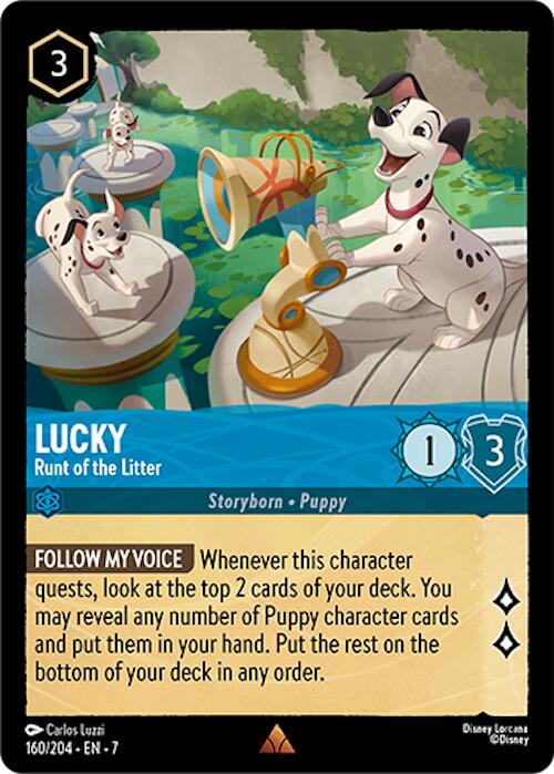 Lucky - Runt of the Litter (160/204) [Archazia's Island] Lorcana Single Disney | Red Claw Gaming