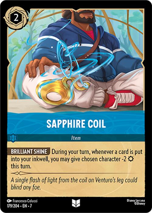 Sapphire Coil (179/204) [Archazia's Island] Lorcana Single Disney | Red Claw Gaming