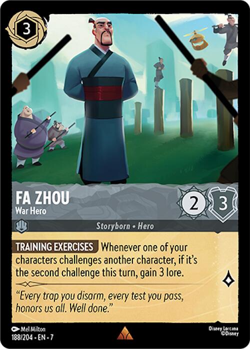 Fa Zhou - War Hero (188/204) [Archazia's Island] Lorcana Single Disney | Red Claw Gaming