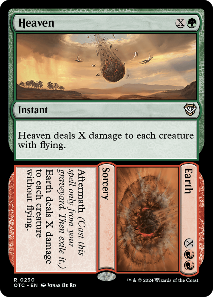 Heaven // Earth [Outlaws of Thunder Junction Commander] MTG Single Magic: The Gathering | Red Claw Gaming