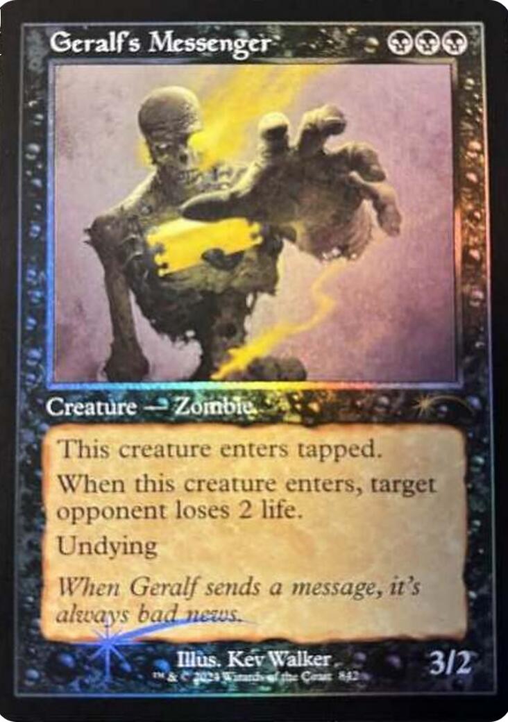 Geralf's Messenger (842) (Retro Frame) [Secret Lair Drop Series] MTG Single Magic: The Gathering | Red Claw Gaming