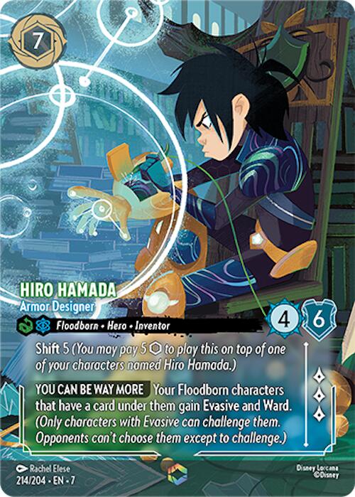 Hiro Hamada - Armor Designer (Enchanted) (214/204) [Archazia's Island] Lorcana Single Disney | Red Claw Gaming