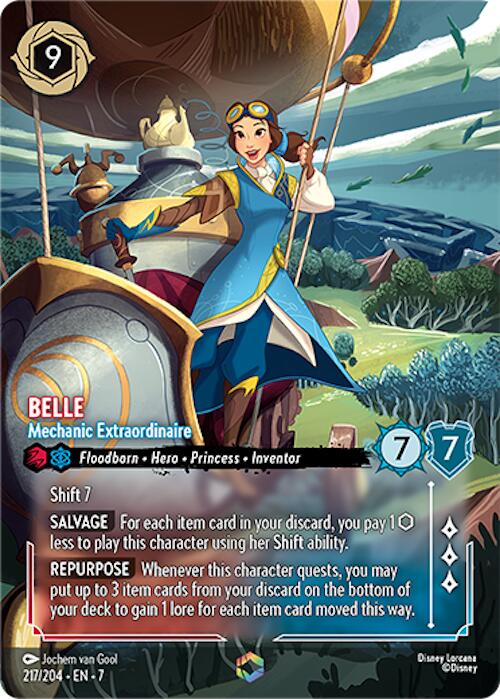 Belle - Mechanic Extraordinaire (Enchanted) (217/204) [Archazia's Island] Lorcana Single Disney | Red Claw Gaming