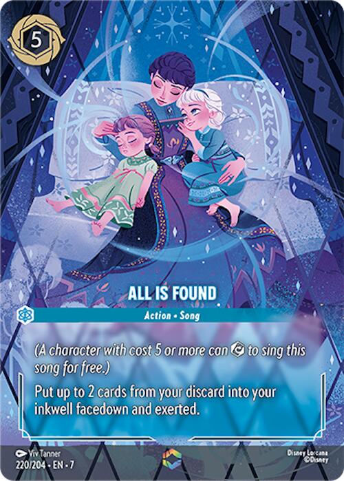 All Is Found (Enchanted) (220/204) [Archazia's Island] Lorcana Single Disney | Red Claw Gaming