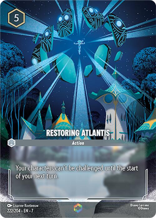 Restoring Atlantis (Enchanted) (222/204) [Archazia's Island] Lorcana Single Disney | Red Claw Gaming