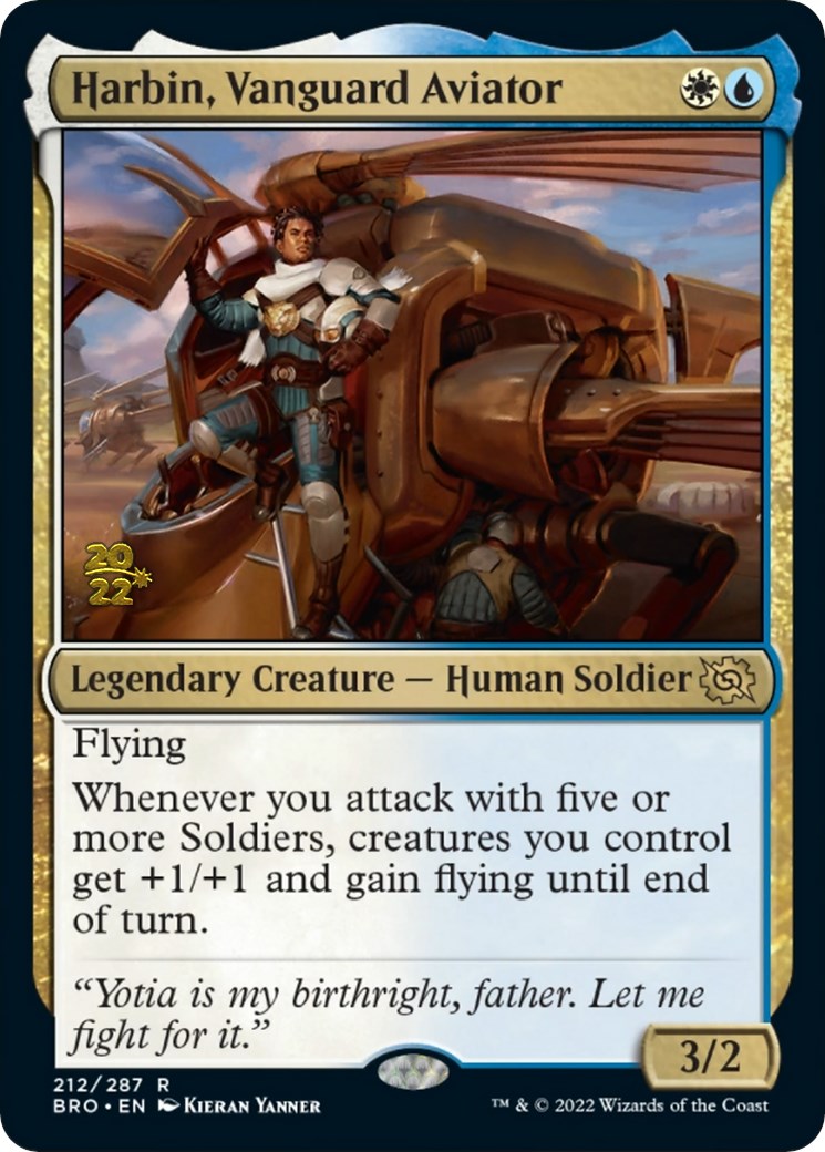 Harbin, Vanguard Aviator [The Brothers' War Prerelease Promos] MTG Single Magic: The Gathering | Red Claw Gaming