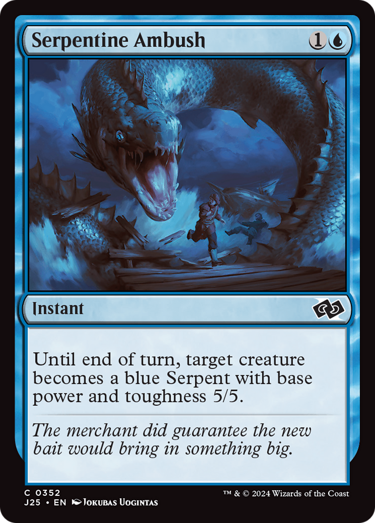 Serpentine Ambush [Foundations Jumpstart] MTG Single Magic: The Gathering | Red Claw Gaming