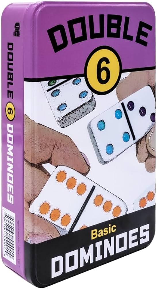 DOMINOES - BASIC - DOUBLE 6 Board Game famous Toys | Red Claw Gaming