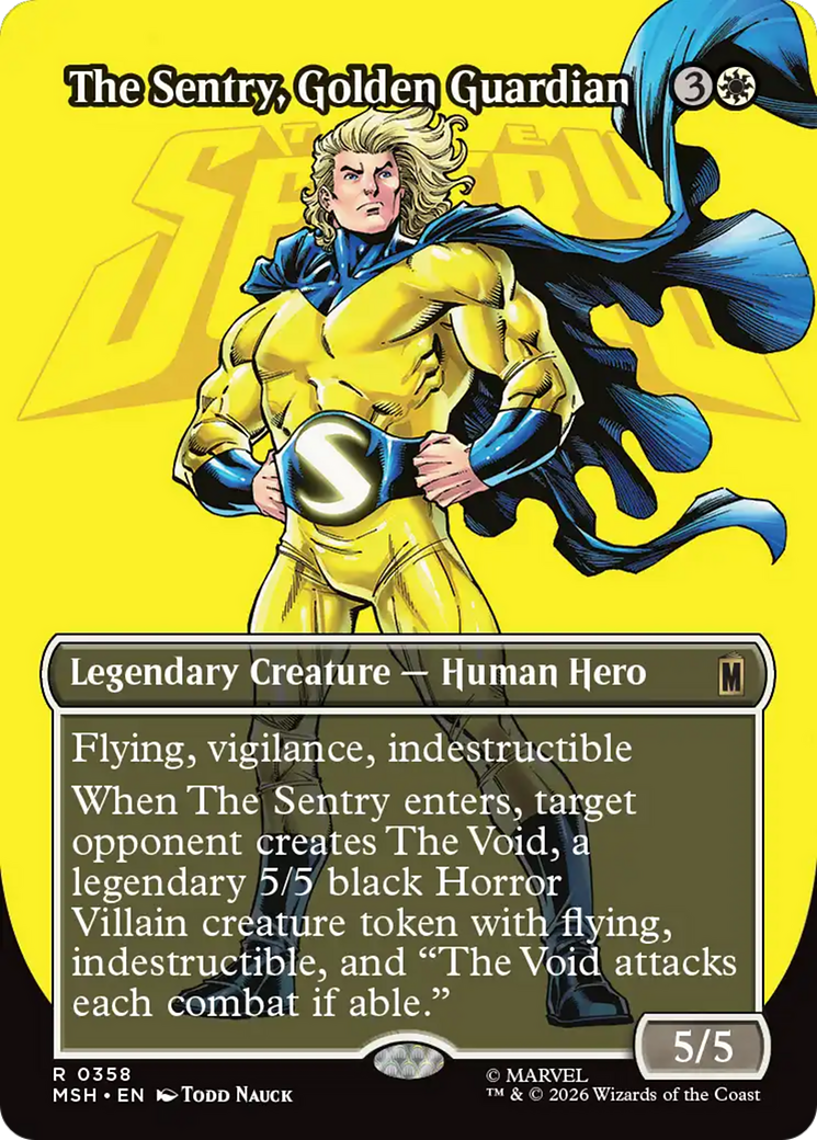 The Sentry, Golden Guardian (Borderless) [Marvel Super Heroes] | Red Claw Gaming