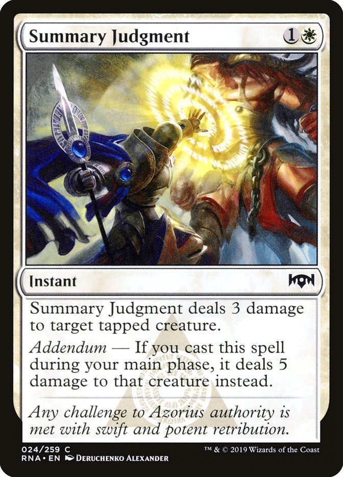 Summary Judgment [Ravnica Allegiance] MTG Single Magic: The Gathering | Red Claw Gaming