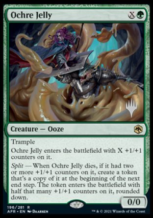 Ochre Jelly (Promo Pack) [Dungeons & Dragons: Adventures in the Forgotten Realms Promos] MTG Single Magic: The Gathering | Red Claw Gaming