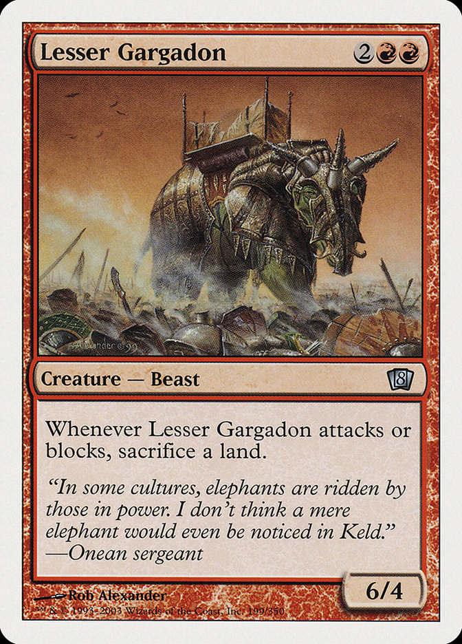 Lesser Gargadon [Eighth Edition] MTG Single Magic: The Gathering | Red Claw Gaming