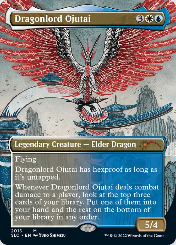 Dragonlord Ojutai (Borderless) [Secret Lair Countdown Kit] MTG Single Magic: The Gathering | Red Claw Gaming